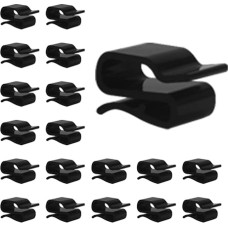 WYAN 60 kabelių spaustukų pakuotė, kabelių organizatoriai, pasakų žibintų laikikliai, skirti tvarkyti kabelius, kalėdiniams žibintams, lauko pasakų žibintams