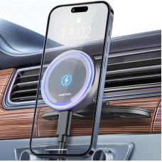 MAGJIEYX MagSafe Car Mount Charger Magnetic CD Slot Holder Grey