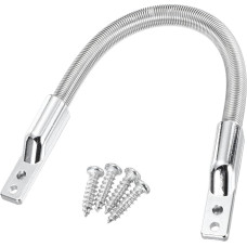 sourcing map Flexible Türschlaufe, Drahtschutzhülse, gepanzerter Draht, Stromübertragung, Kabelschutz mit Enden, 180 mm x 7,5 mm