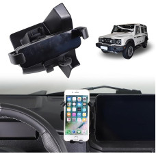 METYOUCAR Car Mobile Phone Holder for Ineos Grenadier 2020-2024 Left Side of Navigation Screen Rotatable Fixed Mobile Phone Holder for Car Fit for iPhone Android and Universal Smartphones (Style B)