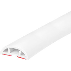 aprūpinimas žemėlapiu Grindų laido dangtelis Kabelio apsauga 1 cm W x 0,6 cm H 3 m Baltas kabelių valdymas namų biurui