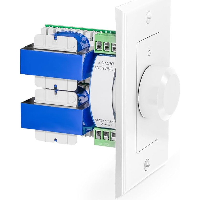 RECOIL VC-R100 100W impedanso reguliavimo garsumo reguliatorius Sieninis laikiklis, skirtas Hi-Fi namų garso stiprumo valdymui Baltos dramblio kaulo plokštės