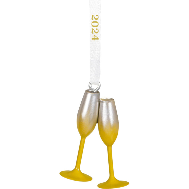 Hallmark Keepsake mini kalėdinė dekoracija 2024 3.1cm We Do! Metalinė kalėdinė dekoracija Dovana porai
