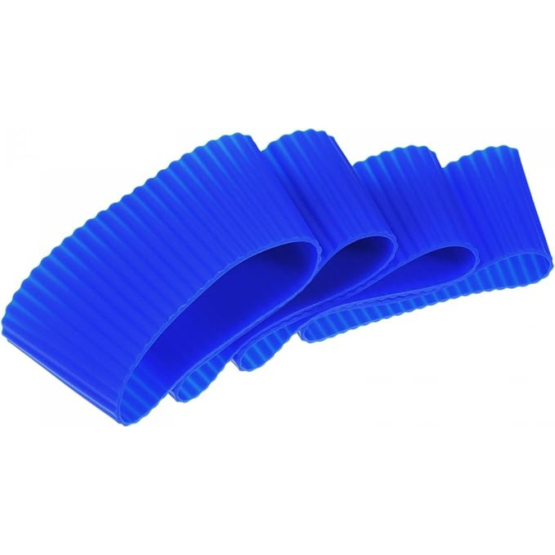 tiekimo žemėlapis 4 pakuotės atsparios karščiui apsauginės neslystančios silikoninės rankovės Vandens butelių batų taurės rankovės mėlynos spalvos