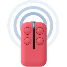 Bijoux - Universal-Fernbedienung mit Multifrequenz, 330 MHz - 868 MHz, kompatibel mit Tore, Garagen, Rollläden, elektrischen Türen, 4 in 1 mit Rolling Code und festem Code (Rosa)