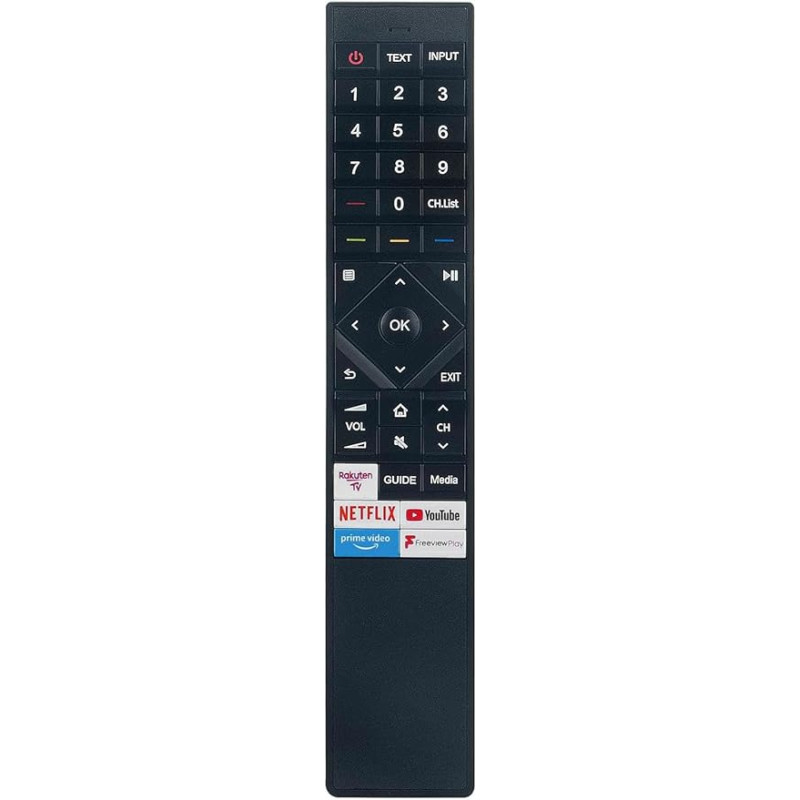 ERF3B72H Universal-Fernbedienung kompatibel für Hisense 50U7QFTUK 55U7QFTUK 65U7QFTUK 65U7QFTUK LED-TV-Fernbedienung