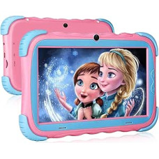 Wainyok Children's Tablet, 7 Inch IPS Display Kids Tablet, 2GB RAM + 16GB ROM, Quad Core, Child Lock, WiFi Camera Bluetooth & Kids-Proof Case Android 11 Toddler Tablet