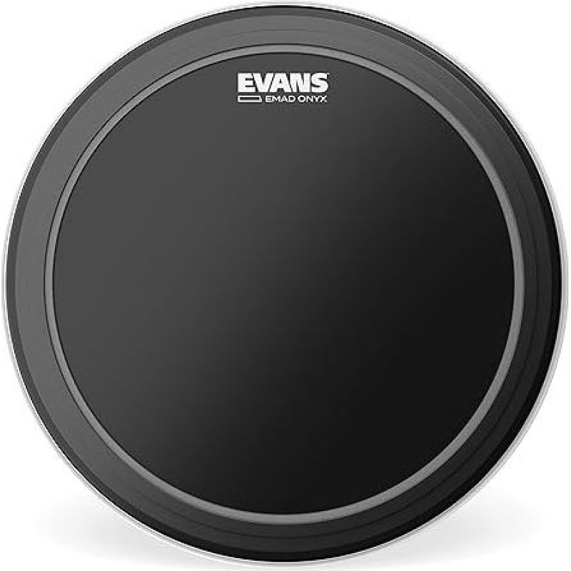 Evans Emad BlackOnyx BD22EMADONX bosinio būgno mušamieji 22 colių