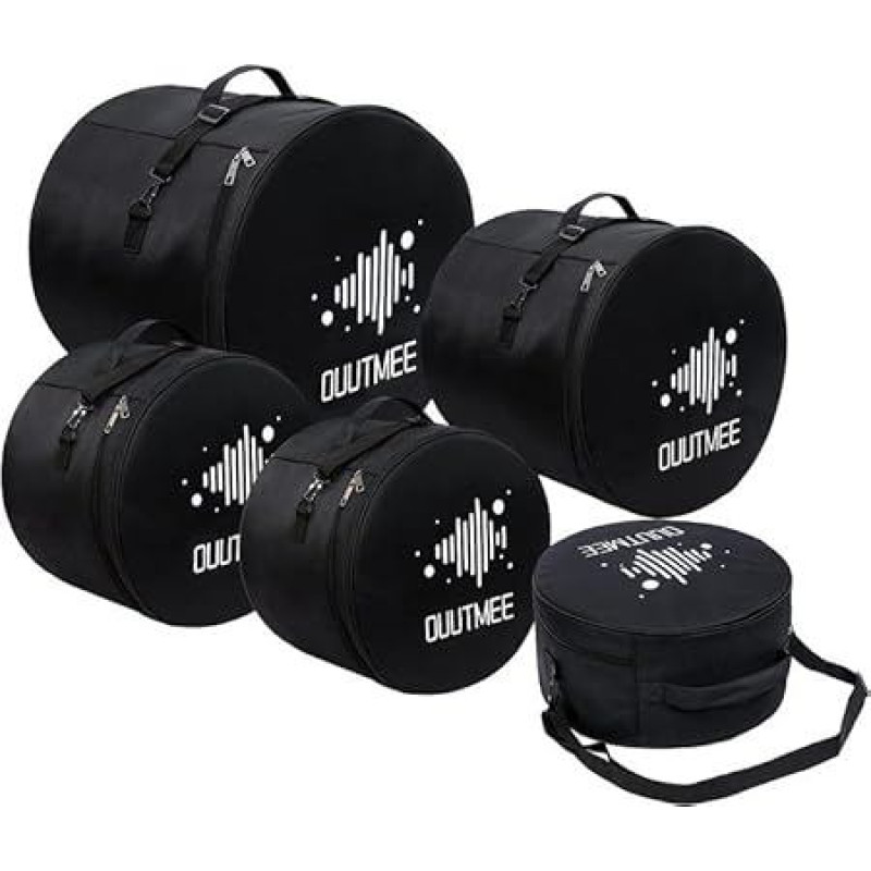 OUUTMEE 5 dalių būgnų krepšių rinkinys, skirtas sraigės būgnui, 12