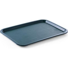 HENDI Serving Tray, Tray, Temperature Resistant up to 80 °C, Fast Food, Medium, 305 x 415 x (H) 20 mm, Polypropylene, Green (Pack of 10)