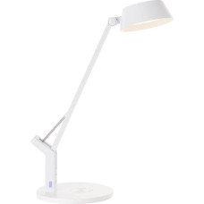 BRILLIANT lempa, Kaila LED stalinė lempa su indukciniu įkrovimo laikikliu, balta, 1 x integruotas šviesos diodas, 8 W integruotas šviesos diodas, (710 lm, 3100-6100 K), belaidis mobiliųjų įrenginių įkrovimas
