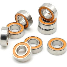 KNUUXHDDK 10 STÜCKE SMR126 2RS Lager 6x12x4mm CB ABEC7 Edelstahl Hybrid Keramik Lager TROCKENENEN Ozean Angelrollen Kugellager