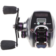 8.0:1 Rechte Einzelrolle für Meeresangeln, Angelrolle mit Digitalanzeige, Solarladerad