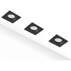 HCFEI LED įleidžiamųjų prožektorių rinkinys Kvadratinis - juodas 5 vatų apšvietimas 230 V plokščias nuo atspindžių - įleidžiamosios lemputės skersmuo 68 mm skylutė - įleidžiamas taškinis lubų prožektorius Įleidžiamieji lubų prožektoriai (6 vnt.)