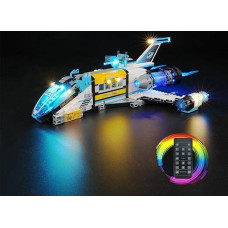 cooldac LED apšvietimo rinkinys, suderinamas su Lego 71460 Dreamzzz Mr. Oz Space Bus (tik apšvietimas, be modelio) Nuotolinio valdymo pultelis, suderinamas su Lego 71460 Dreamzzz Mr. Oz Space Bus modeliu