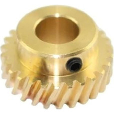 ELILANEY Messing 1 Modul 26 Zähne 45 Grad versetztes Zahnrad Rechtsdrehendes Schneckenritzel 1M 26T Spiral-Schrägverzahnung Schrägverzahnt(30mm step 14mm bore)