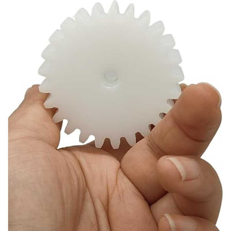 GTPBAO 1 Stück 1,25 Modul Kunststoff-Flachzahnrad 21,25 mm Außendurchmesser 10 mm Dicke Stirnrad 1,25 m 15 Zähne gerade Zähne Zahnrad Lenkungshardware(5MM BORE)