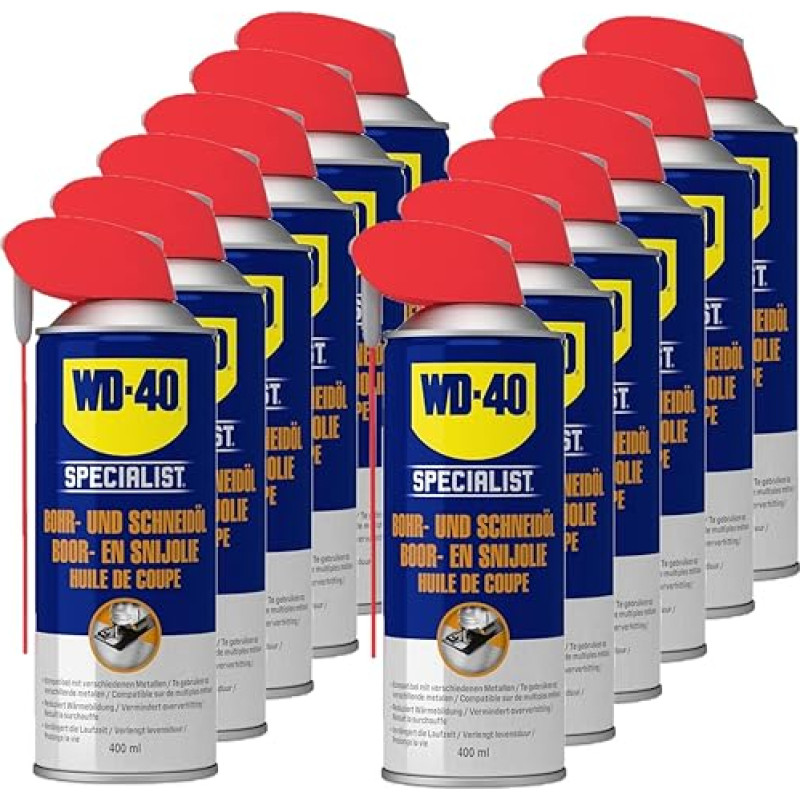WD-40 Specialist gręžimo ir pjovimo alyva Smart Straw 12 x 400 ml