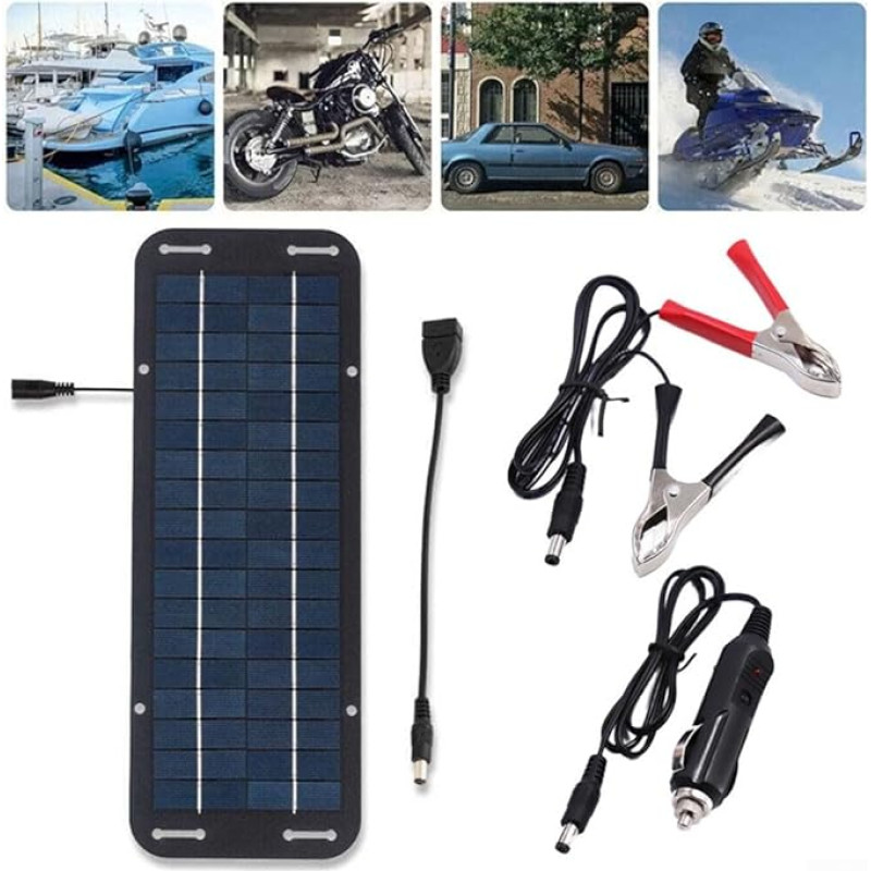 Saulės baterijos, 60 W tragiškas saulės baterijų skydelis, elektrinis baterijų skydelis, tragiškas elektrinis skydelis, automatinis baterijų įjungimas, skirtas automobiliui, automobiliui, furgonui, bagažinei