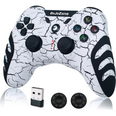 DoJoZone PC Controller Wireless, PS3 Controllers Gamepad PC mit Hall Effect Joysticks/Vibration, 2,4G Gaming Controller für Windows 11/10/8/7, PS3, Android TV/TV Box, Laptop, Steam, Raspberry Pi