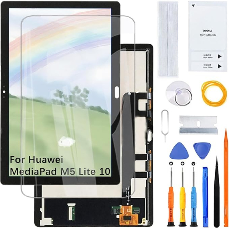H&LYCYJ Display Bildschirm für Huawei MediaPad M5 Lite 10 BAH2-L09 BAH2-W09 BAH2-W09 BAH2-W19 BAH2-AL10 LCD Bildschirm Ersatz Assembly with kit