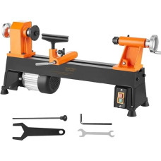 Table Wood Lathe, 370W Power, Wood Lathe, 5 Variable Speeds