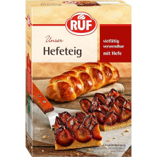 RUF Mielinė tešla su sausomis kepimo mielėmis, greito kepimo mišinys, sėkmingas mielinių pynių receptas, mielinė tešla, slyvų pyragas, picos tešla, duona ir bandelės