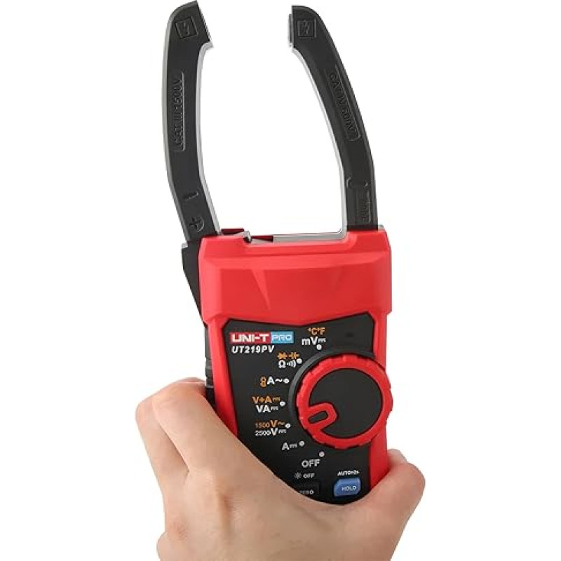 UNI-T Uni-trend UNI-T UT219PV Clamp Meter Bluetooth Skaitmeninis 1500V 2500V Multimetras Replės Ampermetras Voltmetras PEAK LPF Fotoelektrinis daugiafunkcinis testeris