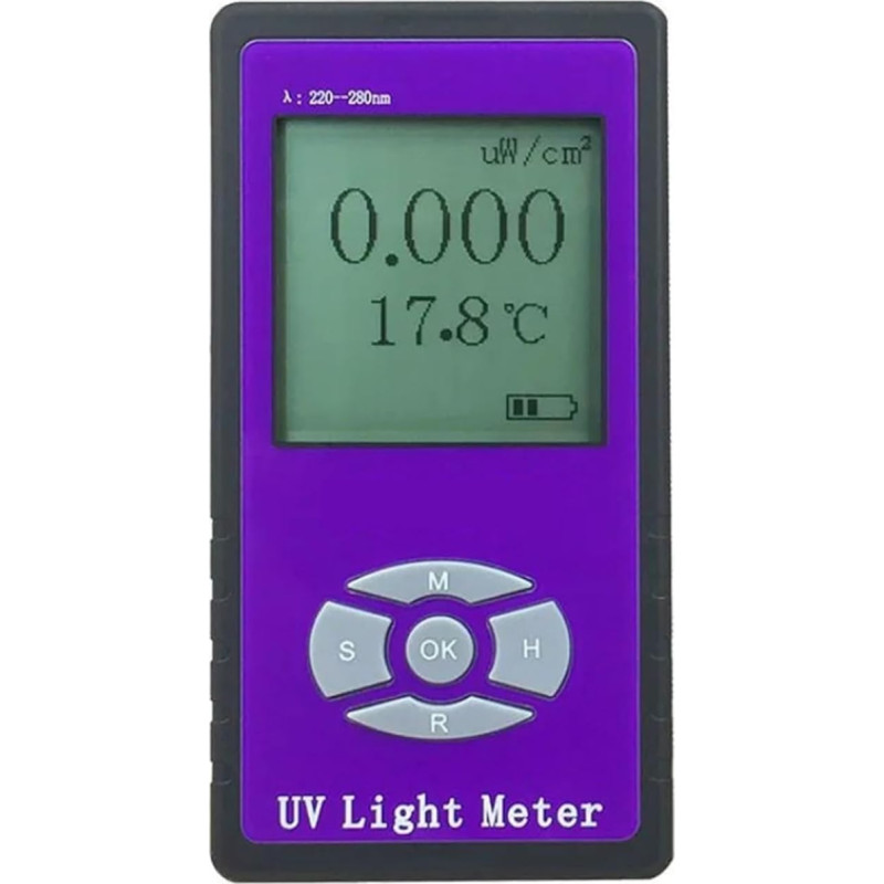 UV-Messgerät, LH-127 Infrarot-Gesundheitsmessgerät Sonnenlicht Solar UV Ultraviolettlampe Illuminometer Lichtintensitätsmessgerät Tester, Belichtungsmesser