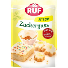 RUF Citrinų glajus, greitai paruošiamas glajus tortams ir pyragams, gaivaus citrinų skonio, 1 x 150 g