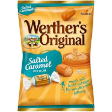 Werther's Original Salted Caramel Soft Eclair - 1 x 180 g - Soft Cream Tissues with Caramel Cream Filling with Light Salt Note