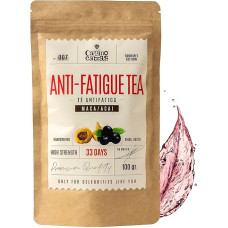 Rooibos arbata nuo nuovargio ir išsekimo - aktyviems vyrams ir moterims - energijai ir koncentracijai - Maca, Acai, Goji uogos, čili, saldymedžio šaknis, hibiscus - natūralios žolelių arbatos sudedamosios dalys 100 g
