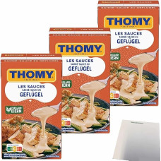 Thomy Les Sauces Poultry Cream Sauce Pack of 3 (3 x 250 ml Pack) + usy Block