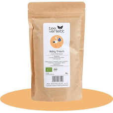 teeverliebt - Baby Dream | 100% Natural | Rattle Stork | Organic Tea with Lady's Mantle Herb Blackberry Leaves Rosemary | 60 g