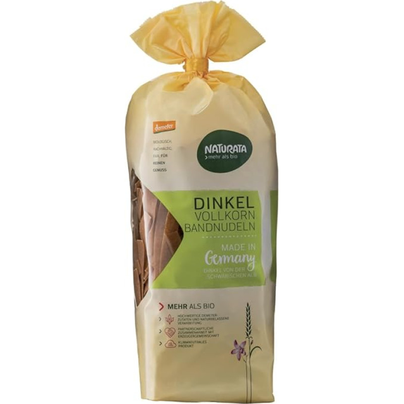 Lenteliniai makaronai, pilno grūdo spelta