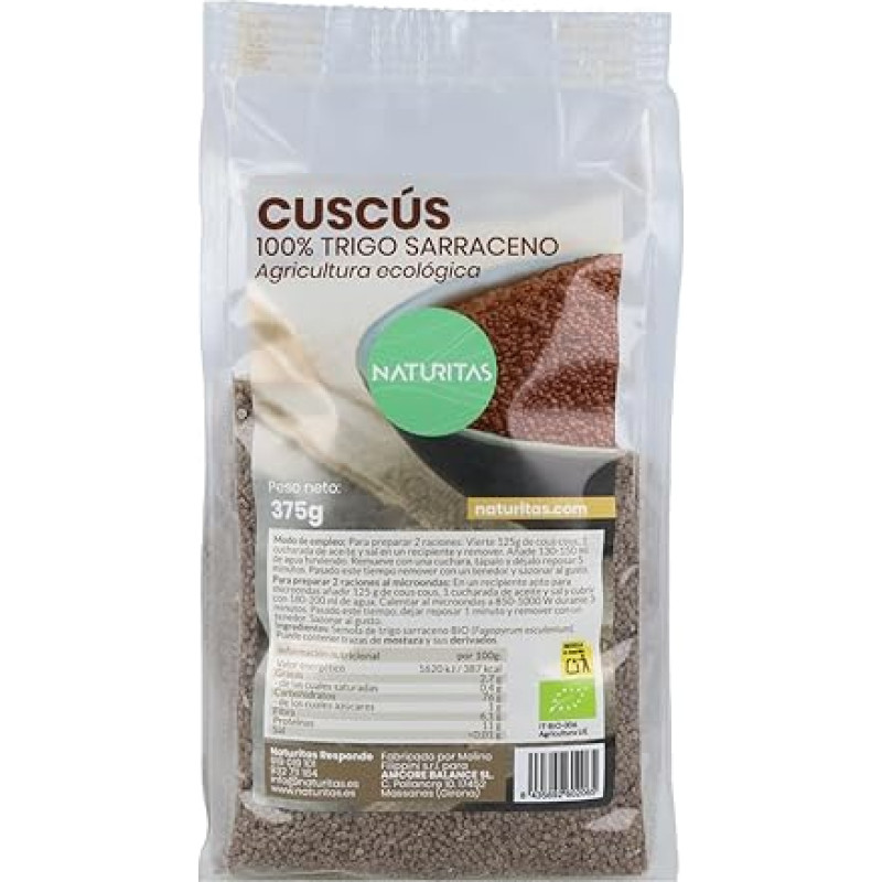 Ekologiškas grikių kuskusas be glitimo 375g