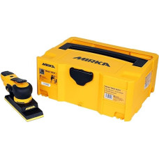 Mirka Deos 383CV Orbital Sander, Powerful and Compact Mirka Sander with Central Suction and Velcro, Sander in Case Suitable for Sandpaper 70 x 198 mm