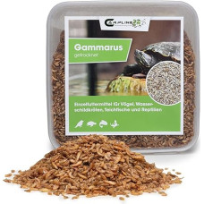 Carpline24 Crabs Gammarus 2000 ml - džiovinti vabzdžiai kaip maistas vėžliams, aksolotliams, paukščiams ir graužikams, žuvų maistas akvariumui ir tvenkiniui