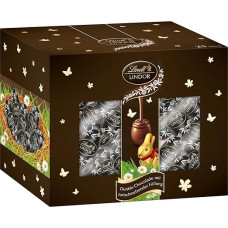 Lindt LINDOR Egg 60% | 450 g Quiver with Delicate Melting Filling | Fine Bitter Chocolate with Delicate Melting Filling in Bag | Chocolate Gift for Christmas | Elegant Gift for Connoisseurs
