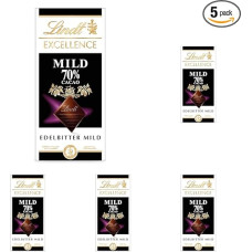 Lindt Excellence Mild 70% Cocoa - Mild Dark Chocolate | 100 g Bar | Extra Mild Bitter Chocolate | Intense Cocoa Flavour | Dark Chocolate | Vegan Chocolate | Chocolate Gift
