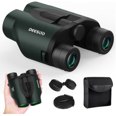 25 x 32 mm žiūronai suaugusiesiems - deesoo paukščių stebėjimo žiūronai su FMC - HD kompaktiški žiūronai profesionaliems lauko žiūronams, skirti žygiams, kruizams, medžioklei ir kelionėms lauke, žali