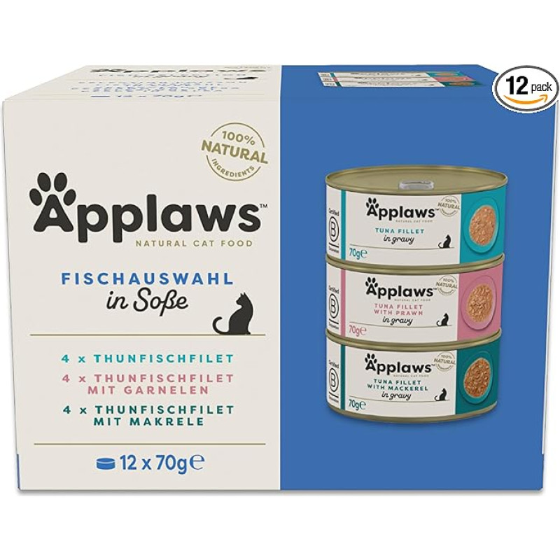 Applaws 100% natūralus drėgnas suaugusių kačių ėdalas 