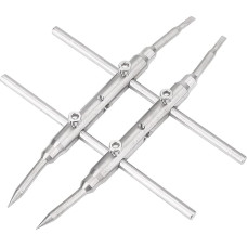 Profesionalūs nerūdijančio plieno veržliarakčių remonto įrankiai 110 mm diafragmos dvigubos galvutės dizainas, skirtas DSLR fotoaparato objektyvui