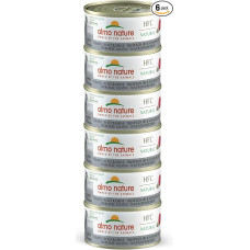 Almo Nature HFC Natural Megapack, Nassnahrung für Katzen - Thunfisch mit Jungsardellen (6 Dosen x 70g)