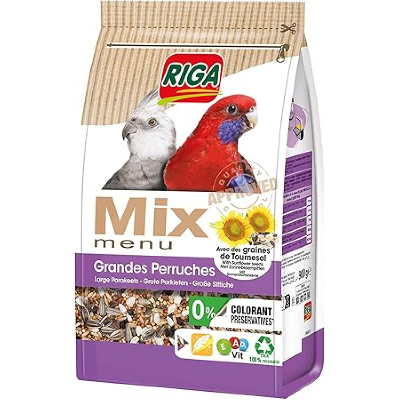 Meniu mišinys didelėms papūgoms 1 kg