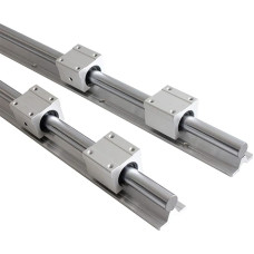 PWQBABJWL Profesionalūs linijiniai führungsschiene, 16 mm, SBR16, 200-1500 mm, vollständig unterstützte lineare Schiene mit SBR16UU-Linearlagerblock, CNC-Teil(2p Rails 4p Block, 1000mm)