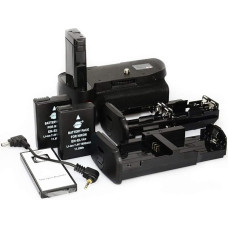 DSTE® Pro IR nuotolinio valdymo pultas MB-D5100 Vertikalus baterijos laikiklis + 2x EN-EL14, skirtas Nikon D5100 D5200 D5300 SLR skaitmeniniam fotoaparatui