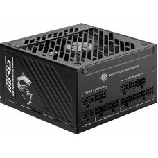 MSI MPG A1250GS PCIE5 Power Supply, 1250W, 80 Plus Gold, ATX 3.1, PCIe 5.1 GPU Support, Dual Native 12V-2x6, Modular Cable with Two Tone 12V-2x6 Ports, ATX Power Supply