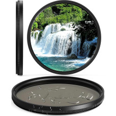 Heysliy 52-mm-Polarisationsfilter – kreisförmige Fotografie-Polarisationsfilter mit extrem geringer Reflexion und hochklarem Optikglas, kontraststeigernder CPL-Filter mit robustem Rahmen