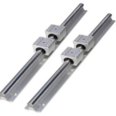 Professionelle SBR16/12/20 mm Schienenlänge 250-1500 mm Linearführungen Linearwellenschienenunterstützung + 4 Stück SBR16UU Linearlagerblöcke for CNC-Teile(Sbr12uu,550mm)